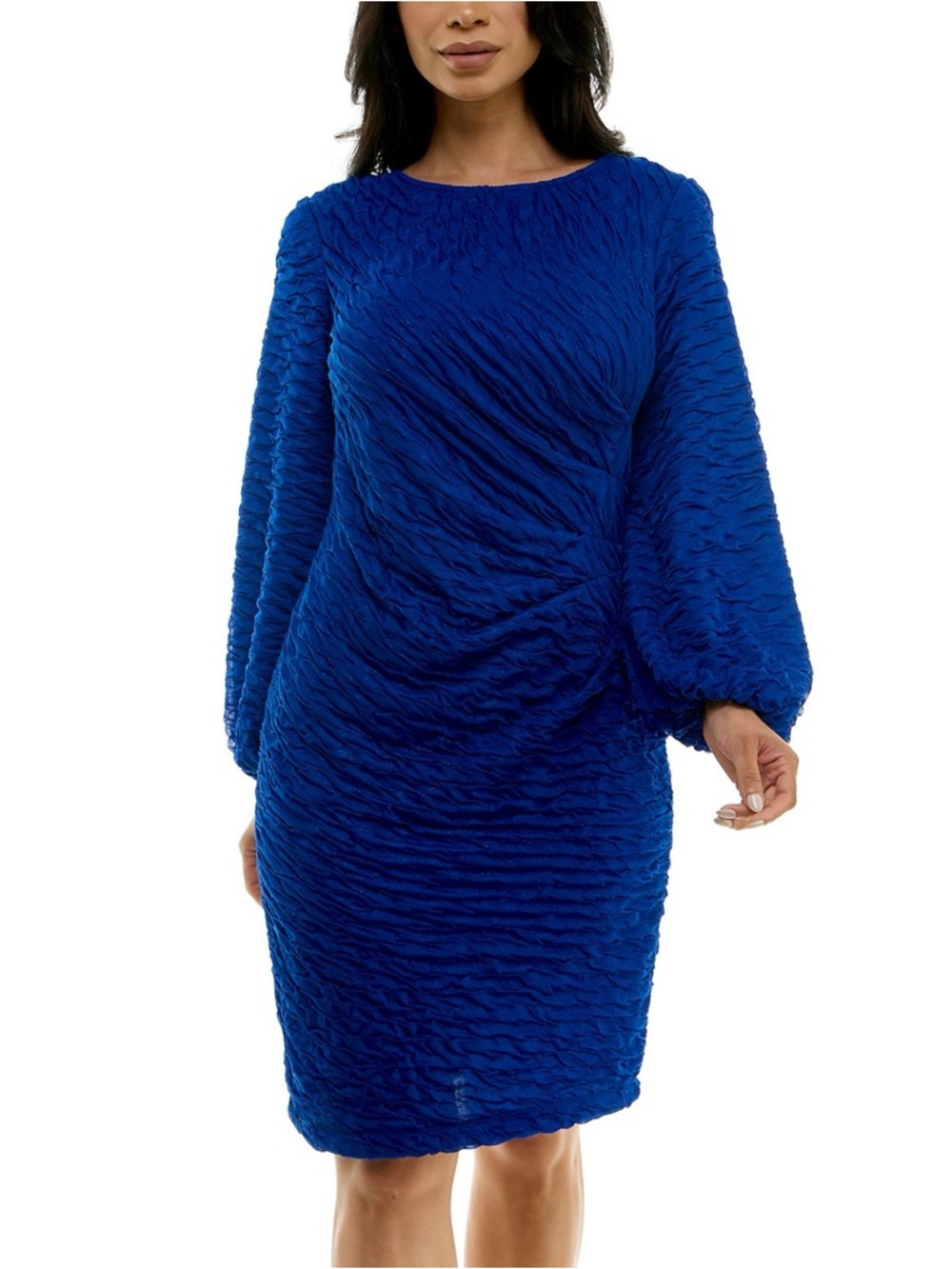 Nina Leonard • NWT Puckered Knit Sheath Dress PTP 18”-22”